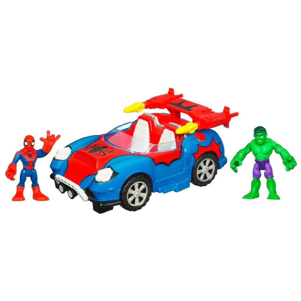 Hasbro MARVEL® Super Hero Adventures PLAYSKOOL HEROES™ Crime-Cruising Car with SPIDER-MAN® & HULK™ at Kmart.com