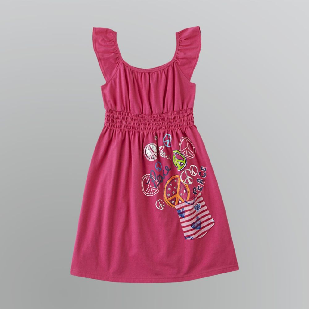 Piper & Blue Girls' SOLID POCKET DRESS  PINK L10/12 at Kmart.com