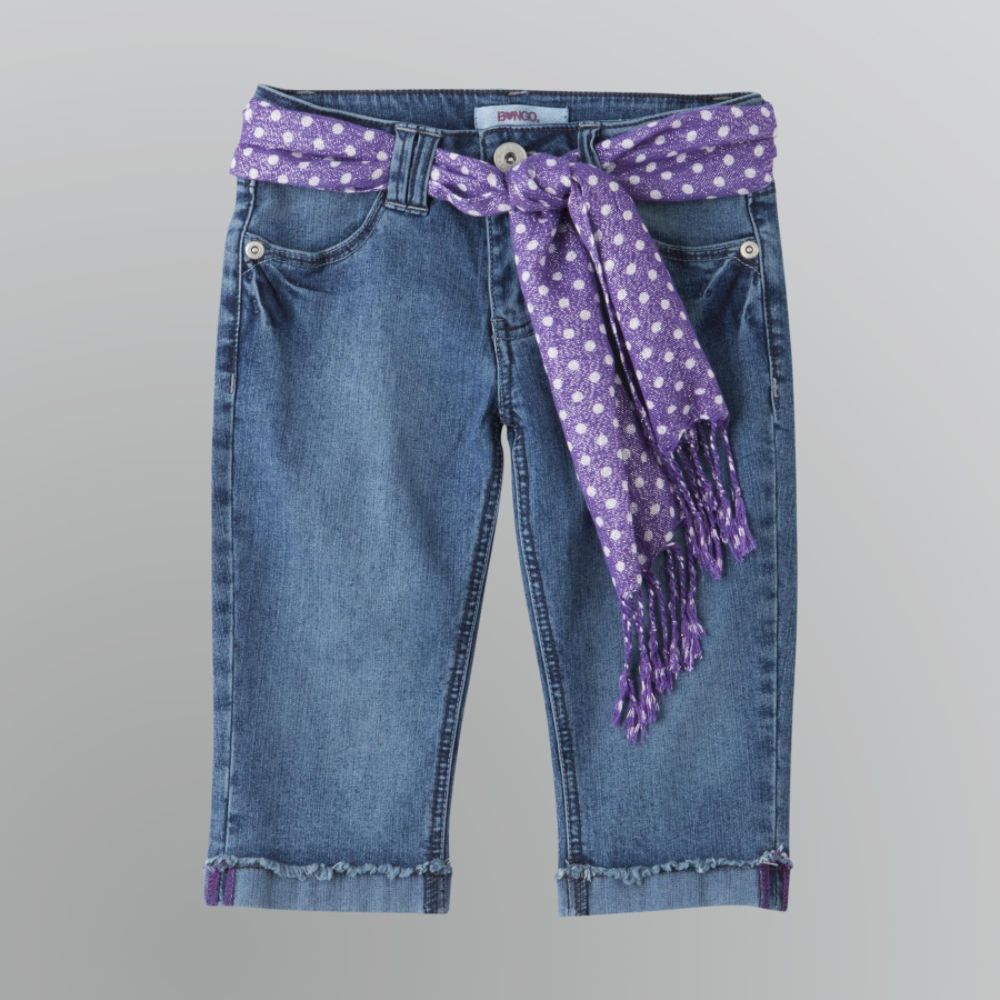 Bongo Girl's Fringe-Belt Capri Pants