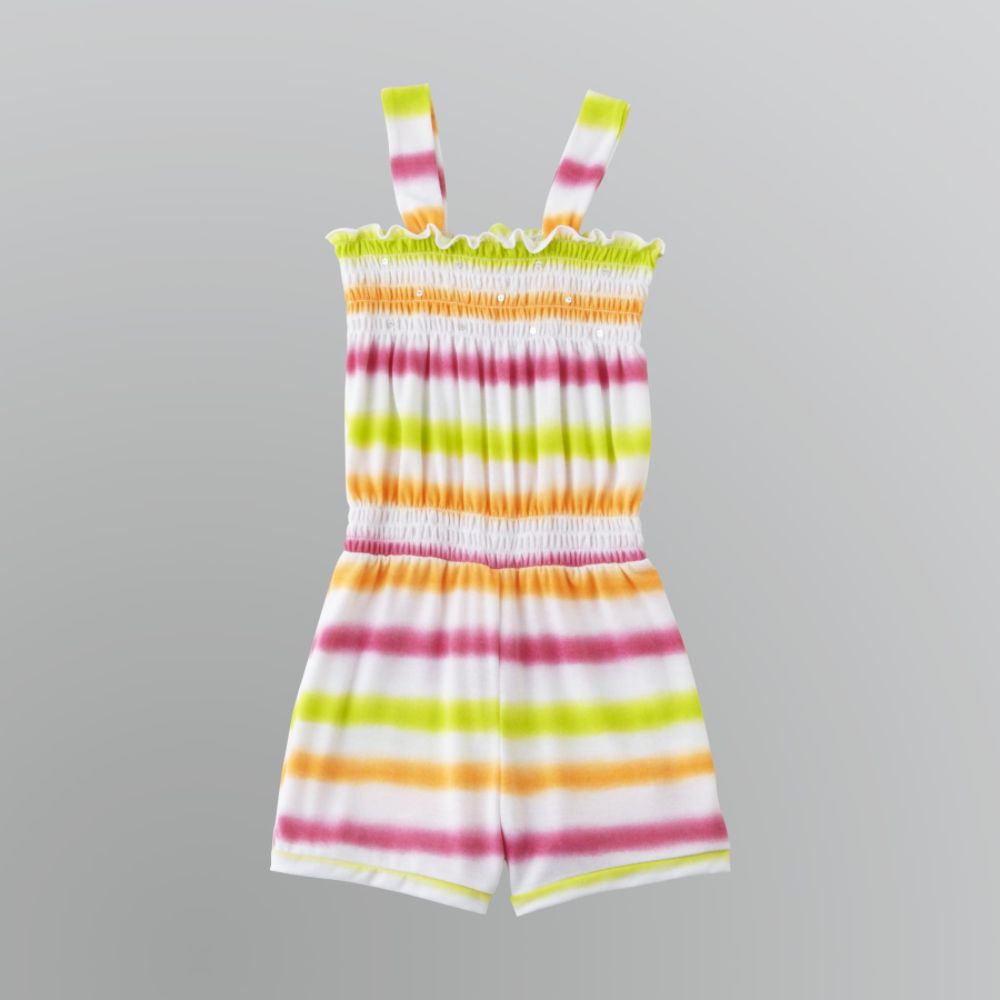 Girls' Tie-Dyed Stripe Romper at Kmart.com
