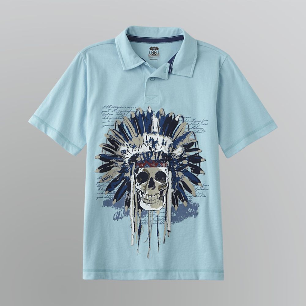 Route 66 Boy's Husky Graphic Polo Shirt at Kmart.com