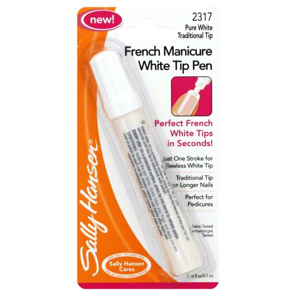 Sally Hansen French Manicure White Tip Pen, Pure White Traditional Tip 2317, 0.16 fl oz (4.7 ml) at Kmart.com