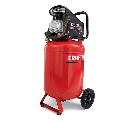 Sears  Compressor Parts on 12 Gallon Portable Vertical Air Compressor With Hose And Accessory Kit