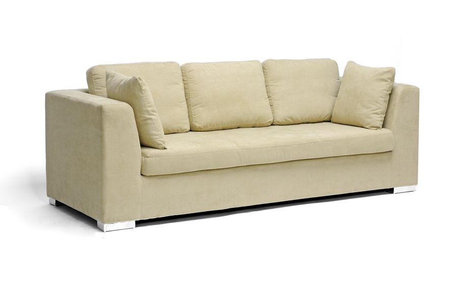 Baxton Studio Stavenger Beige Microfiber