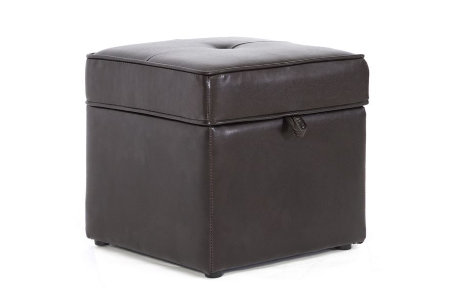 Baxton Studio Sydney Brown Modern Ottoman - Storage Ottoman at Sears.com