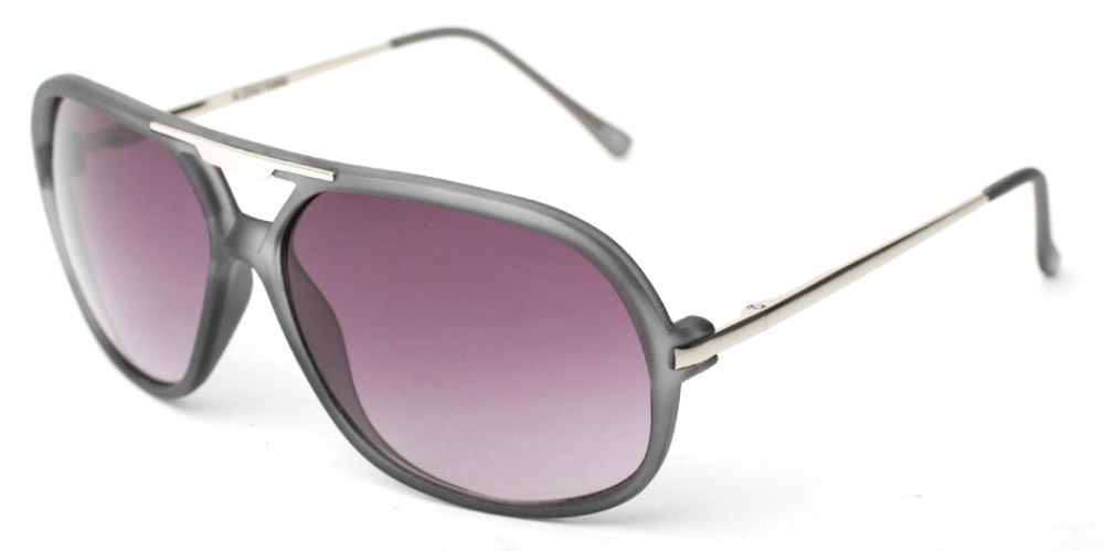 Zoo York Round Sunglasses With Cutout Accent Gray
