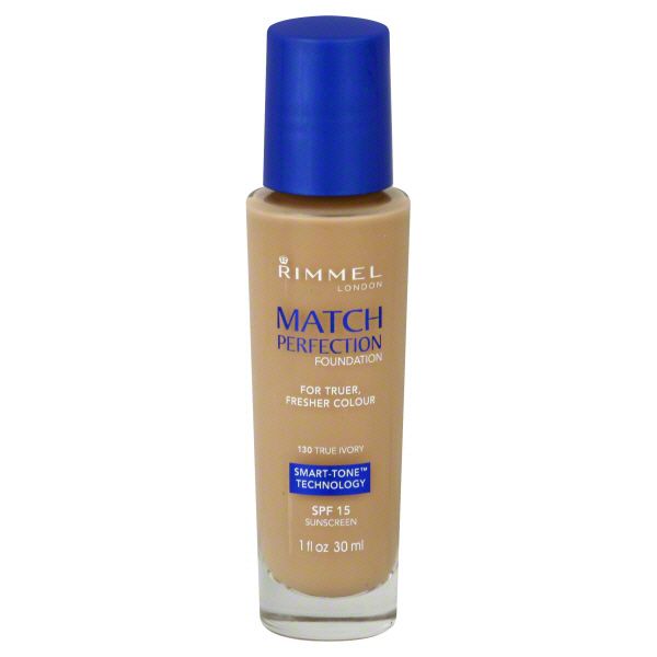 Rimmel Match Perfection Foundation, True Ivory 130, 1 fl oz (30 ml) at Kmart.com