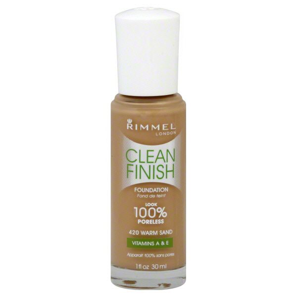 Rimmel Clean Finish Foundation, Warm Sand 420, 1 fl oz (30 ml) at Kmart.com