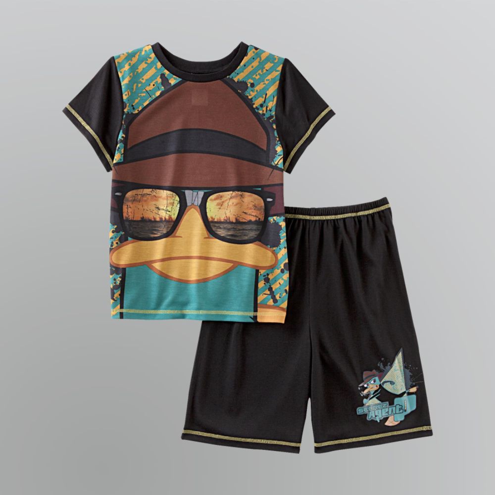 Disney Phineas And Ferb Boy's Agent Perry Pajama Shorts Set at Kmart.com
