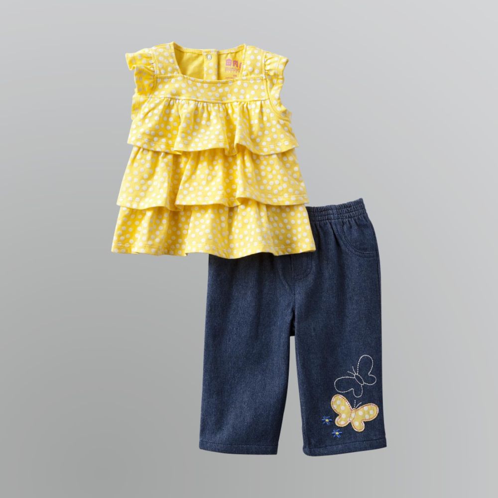 Miniville Infant & Toddler Girl's Tunic & Jeans Set