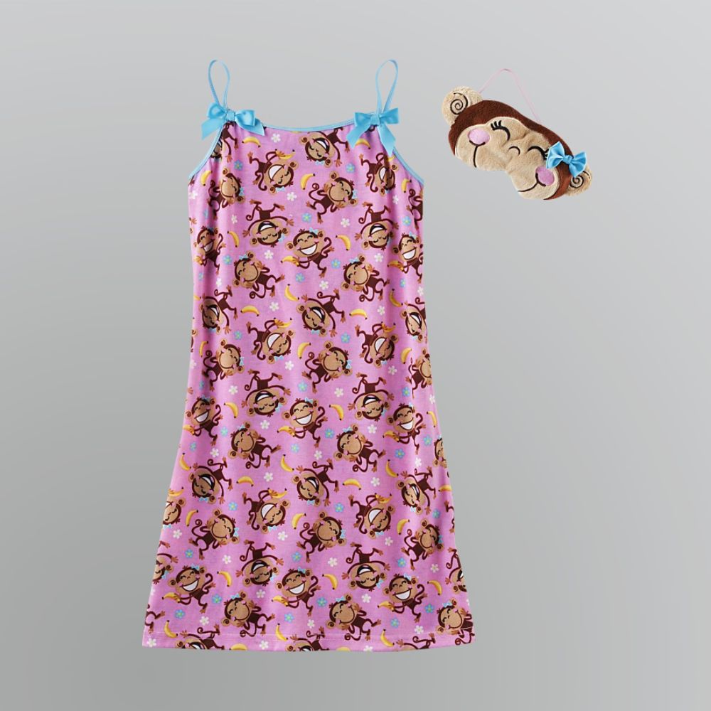 Joe Boxer Girl's Monkey Nightgown and Sleep Mask at Kmart.com