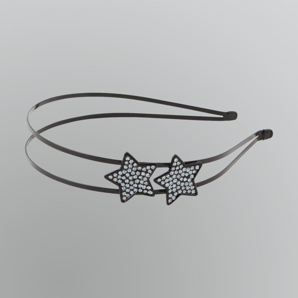 Joe Boxer Double Row Star Headband - Black at Kmart.com