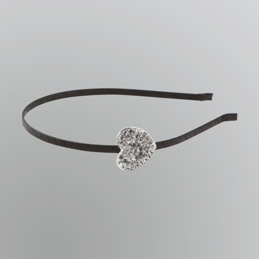 Joe Boxer Rhinestone Heart Headband - Black at Kmart.com