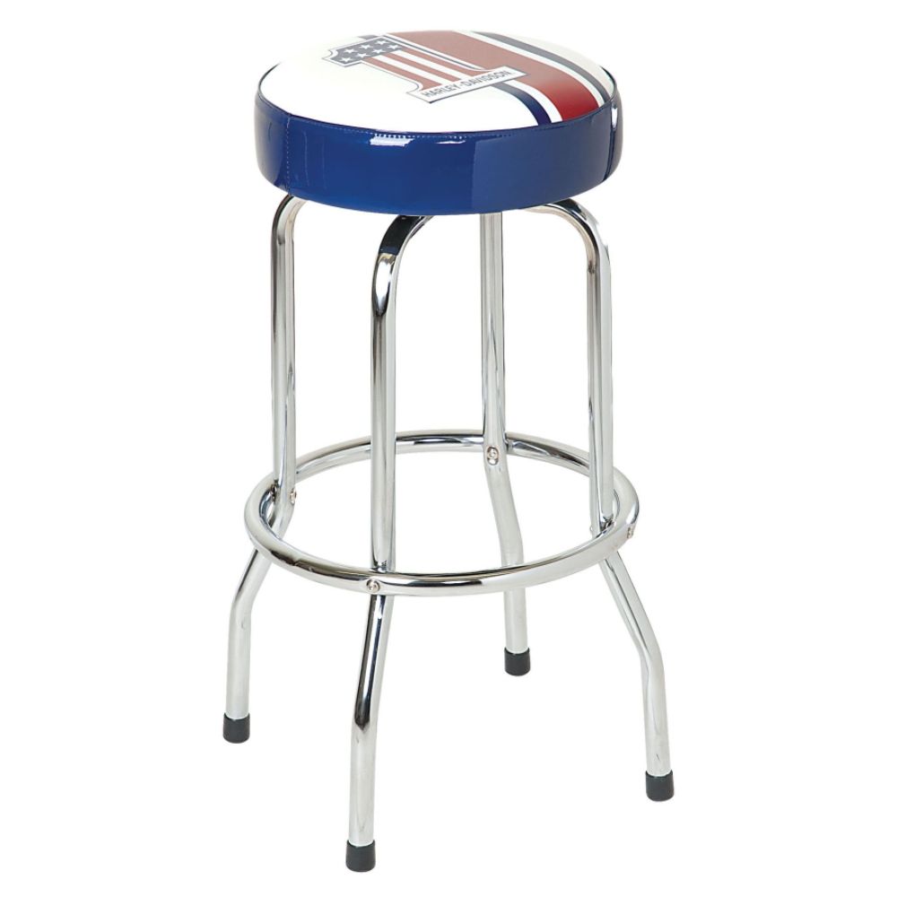H-D #1 Racing Bar Pub Stool