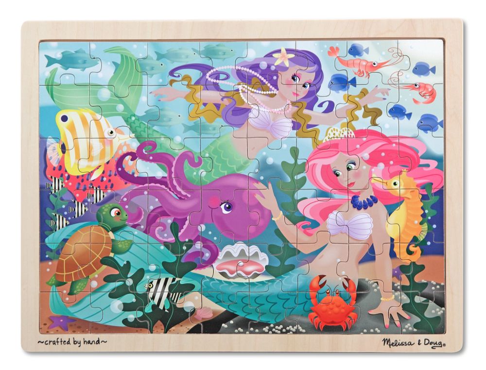 Melissa & Doug Mermaid Fantasea Wooden Jigsaw Puzzle - 48pc at Kmart.com