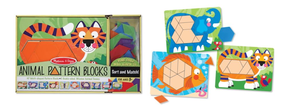 Melissa & Doug Animal Pattern Blocks at Kmart.com