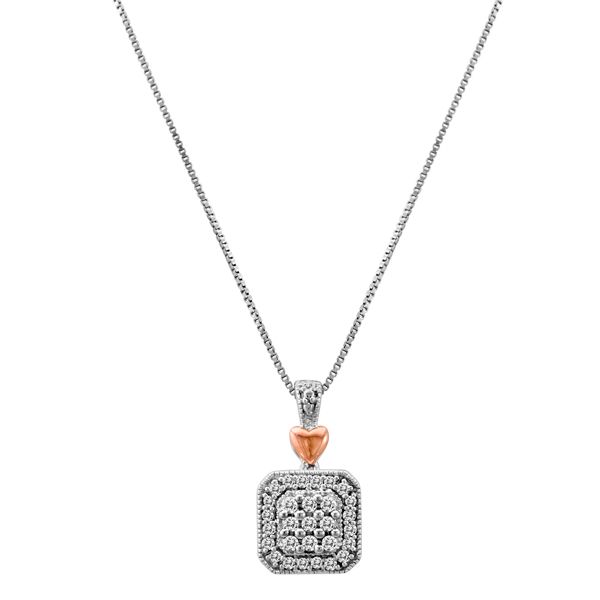1/4 cttw Diamond Pendant in Sterling Silver