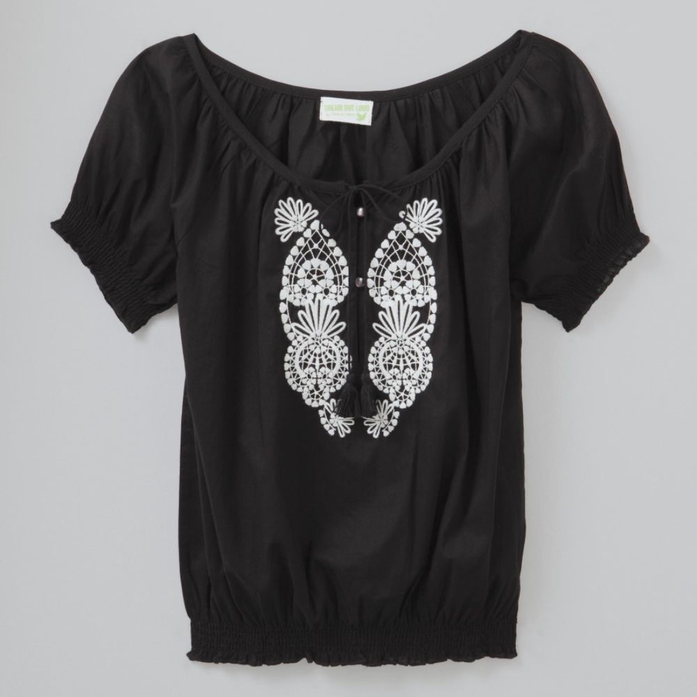 Dream Out Loud by Selena Gomez Junior's Smocked Peasant Blouse at Kmart.com