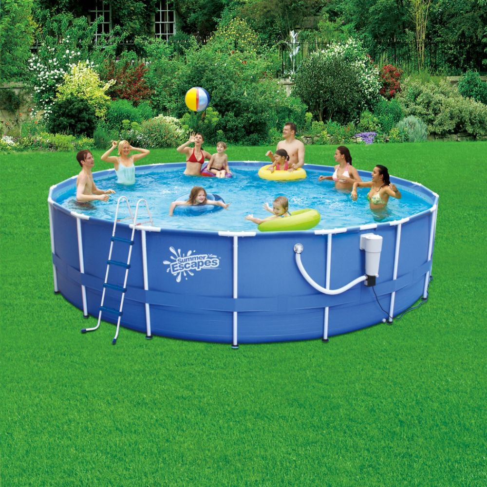 Summer Escapes 18' x 48" Metal Frame Pool Set at Kmart.com