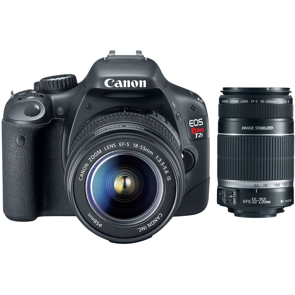 Canon 4462B003L1-KIT EOS Rebel T2i Camera, EF-S 18-55mm IS Lens and