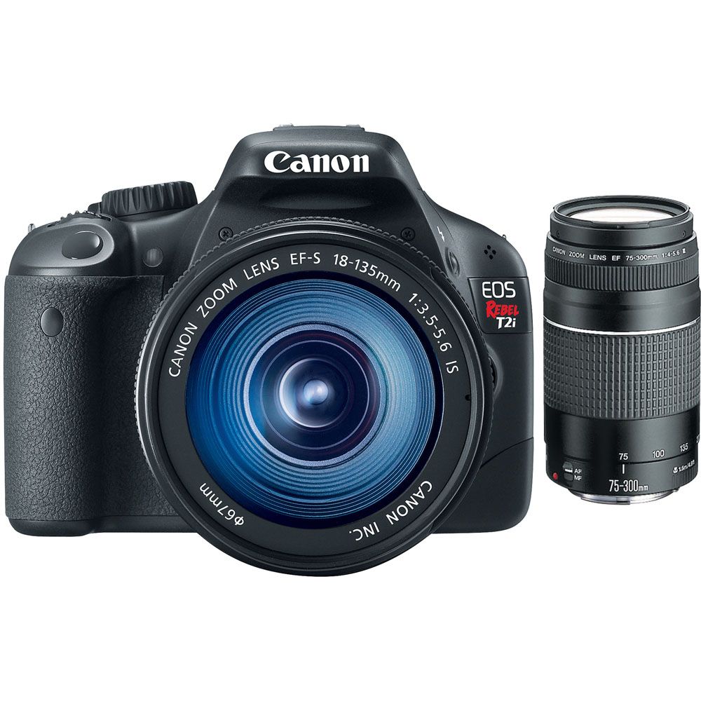 Canon 4462B005L2-KIT EOS Rebel T2i Camera, EF-S 18-135mm IS Lens and