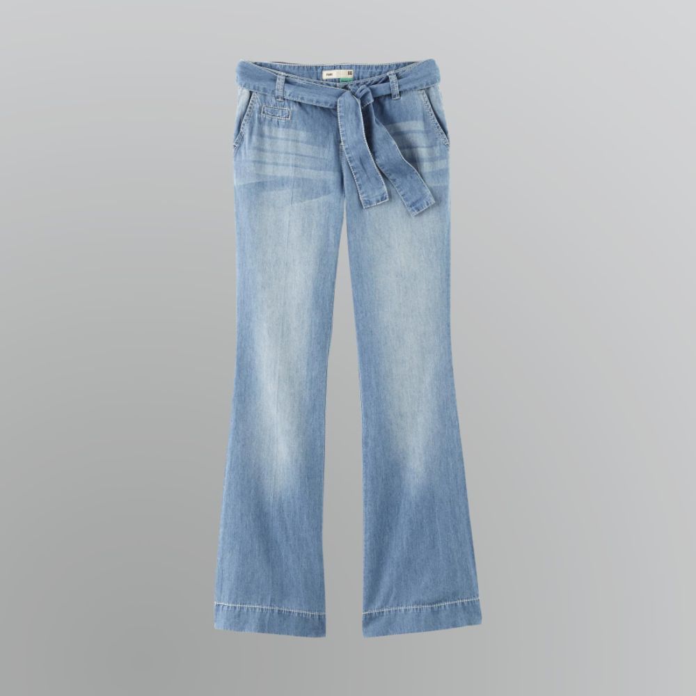Route 66 Women's Denim Wash Flare Trousers at Kmart.com