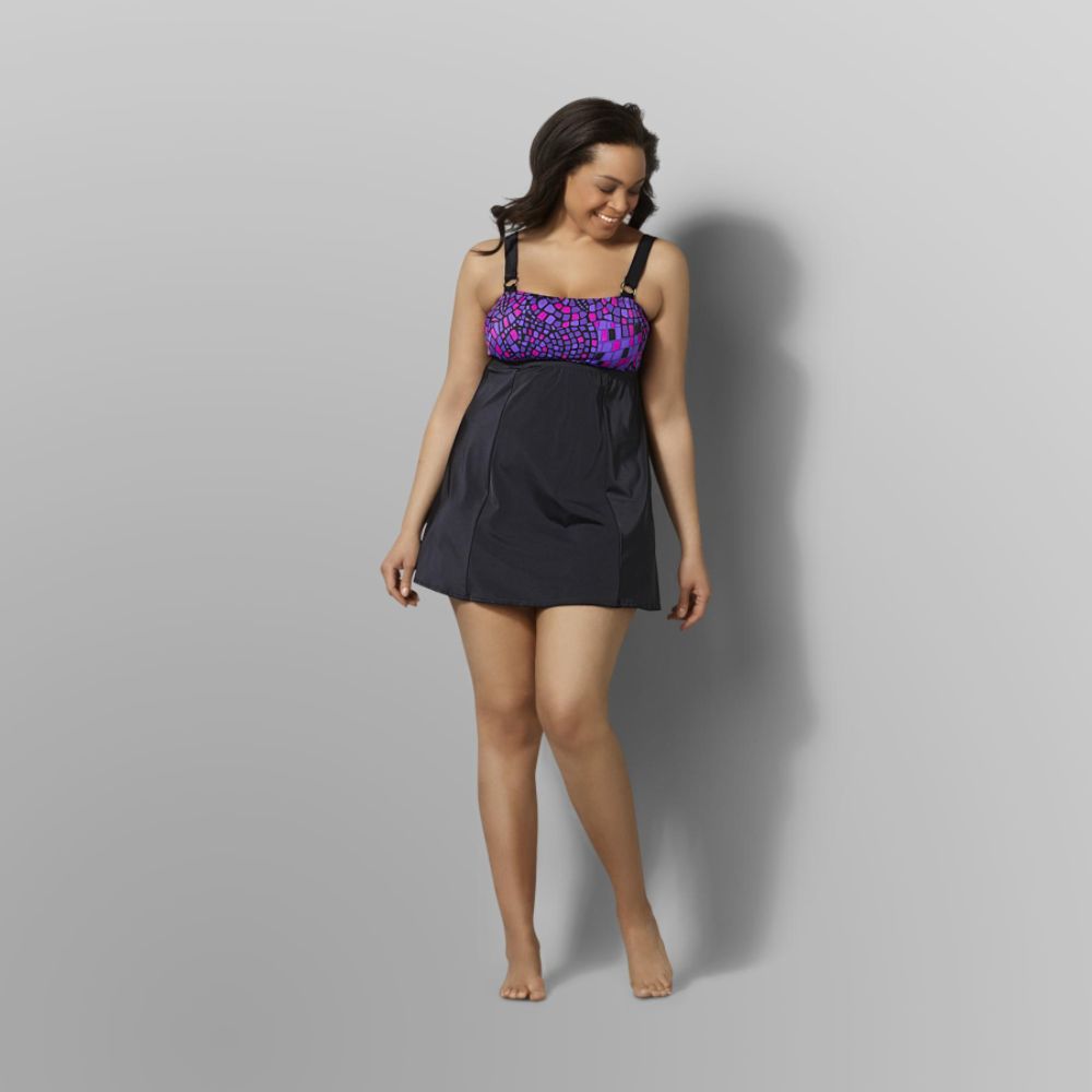 Jaclyn Smith Women's Bandeau Swim Dress at Kmart.com