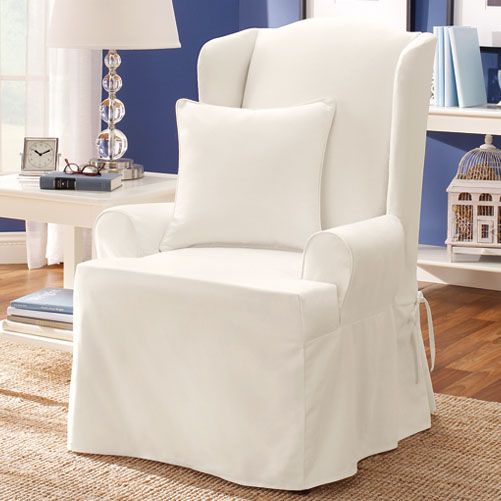 Sure Fit Inc TWILL SUPREME CORDED WING CHAIR at Sears.com