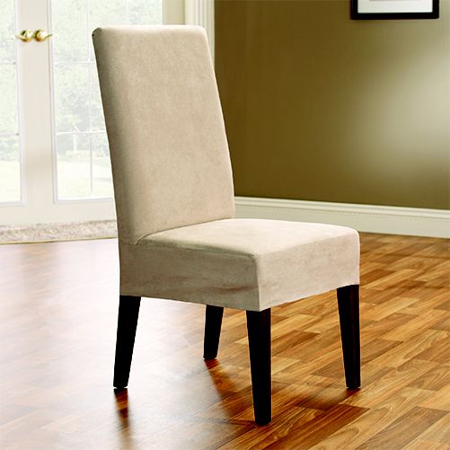 Sure Fit Inc SOFT SUEDE SHORTY DINING ROOM CHAIR COVER at Sears.com