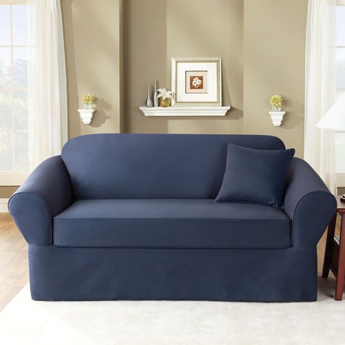 Sure Fit Inc TWILL SUPREME SOFA SLIPCOVER at Sears.com