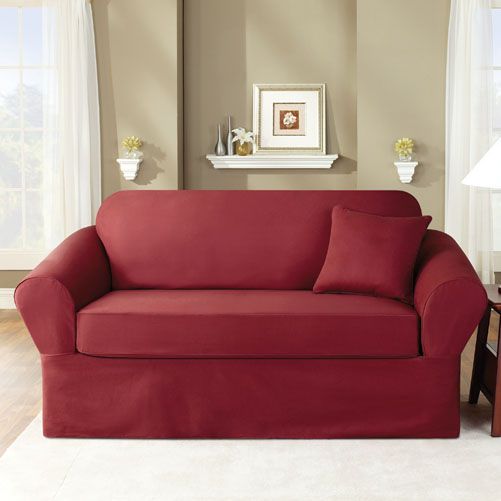 Sure Fit Inc TWILL SUPREME SOFA SLIPCOVER at Sears.com