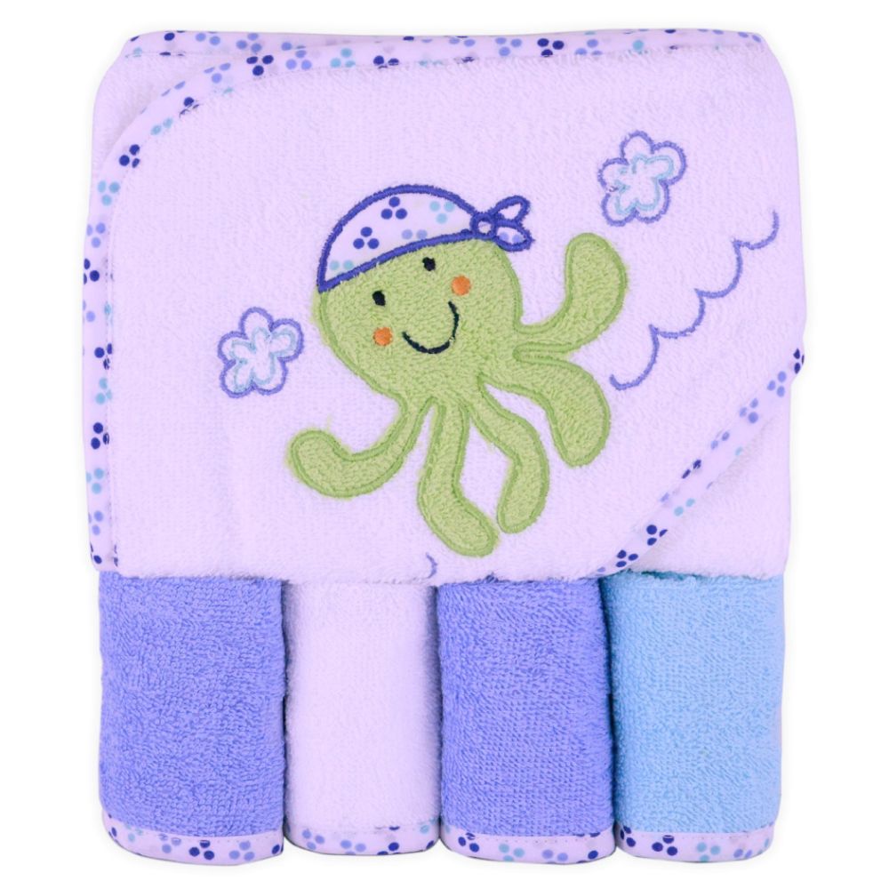 Cuddletime 5 Piece Towel and Washcloth Set