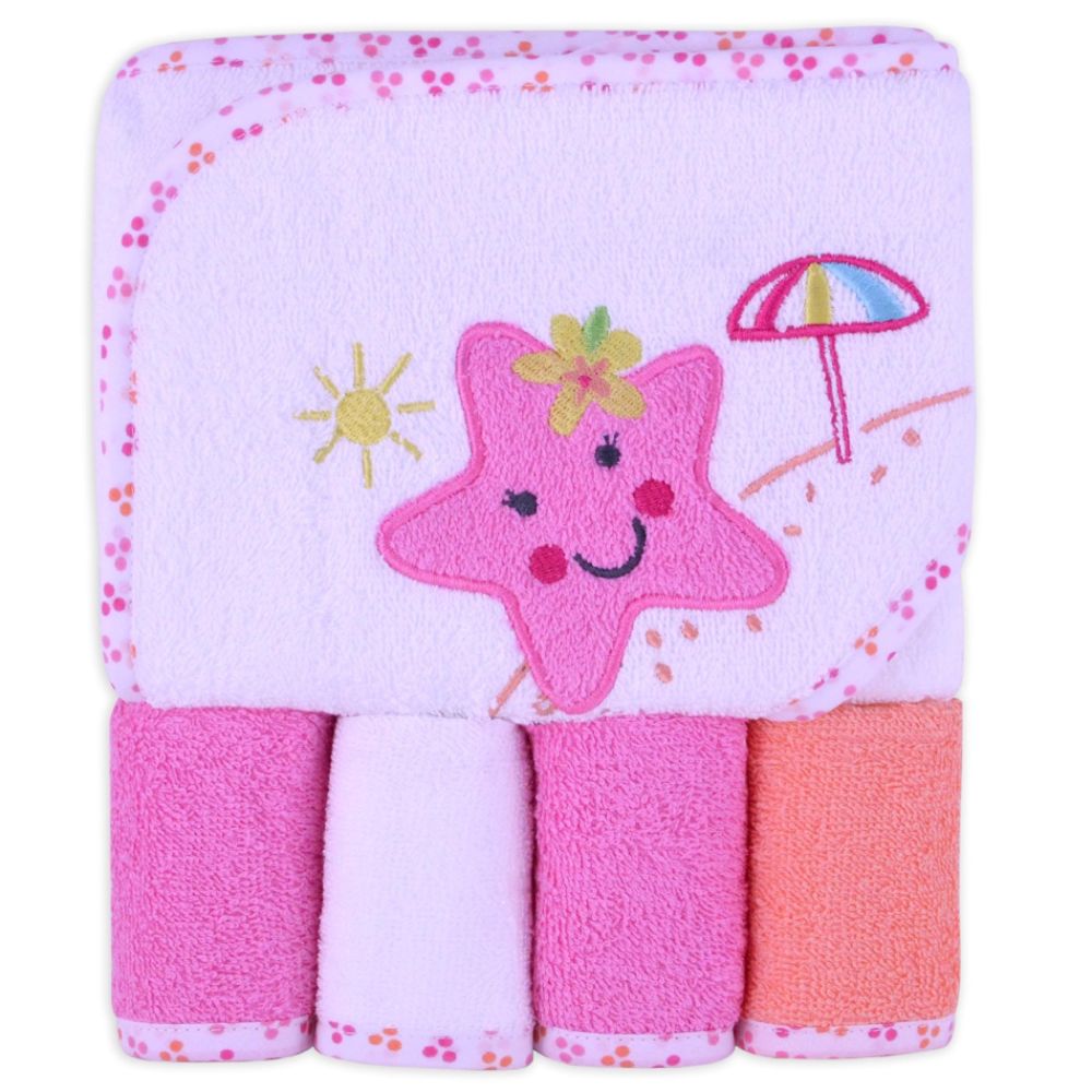 Cuddletime 5 Piece Washcloth and Towel Set