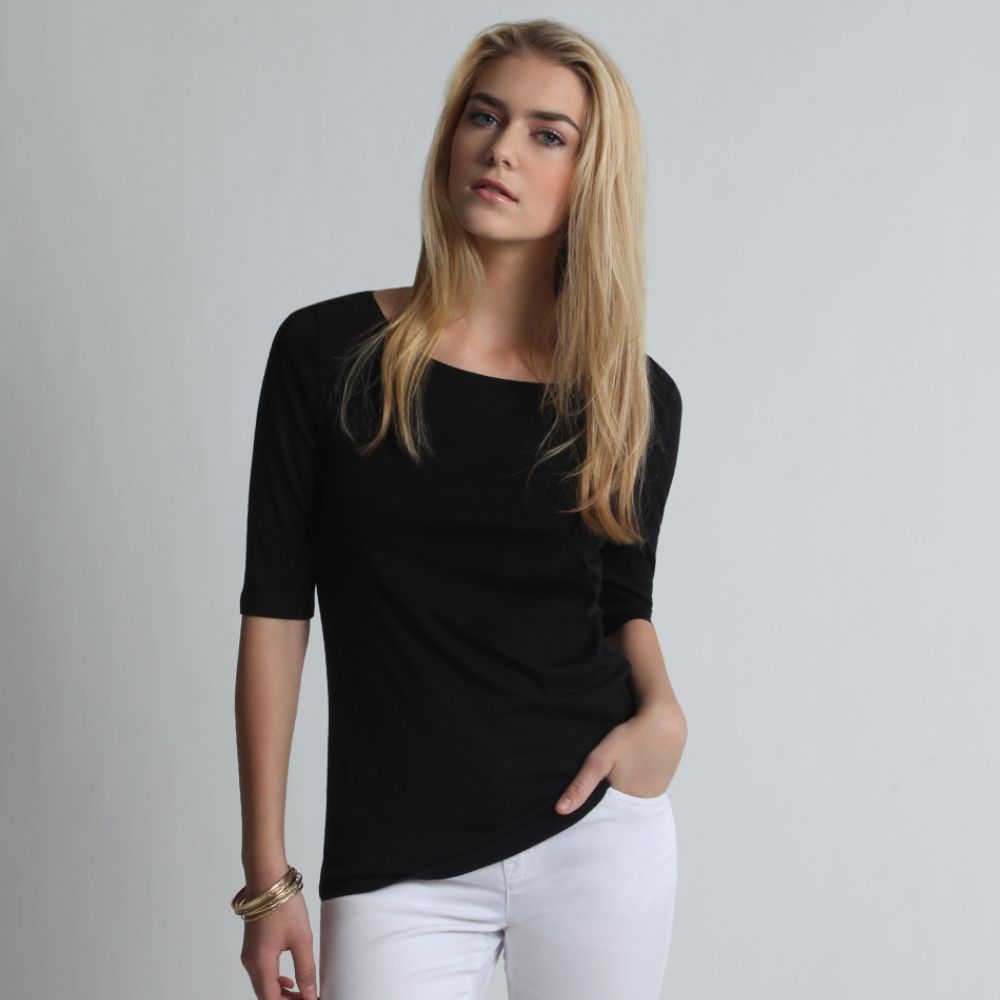 UK Style by French Connection Women’s Top ¾ Sleeve T-Shirt at Sears.com