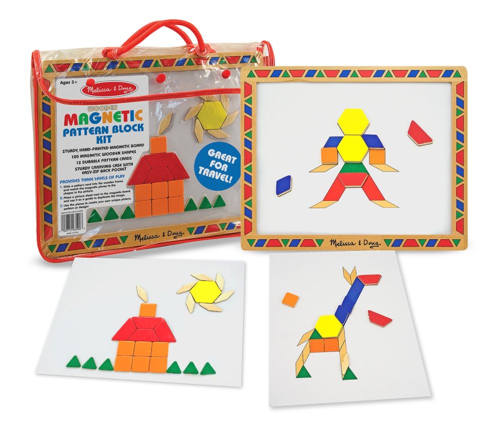 Melissa & Doug Magnetic Pattern Block Kit Children's Toys