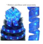 Starlite Creations 12Ft LED Christmas Décor Ribbon Lights, 36 Lights, Blue