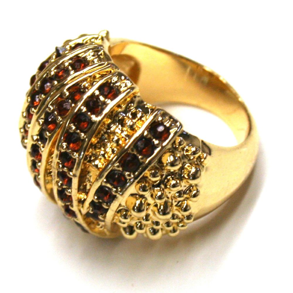 Sofia by Sofia Vergara Cast Ring With Embedded Stones Gold at Kmart.com