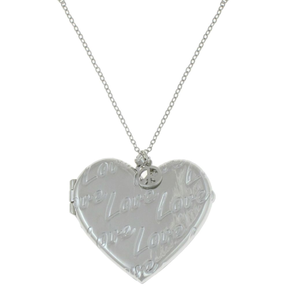 Dream Out Loud by Selena Gomez Heart Locket Peace Charm Cluster Silver at Kmart.com