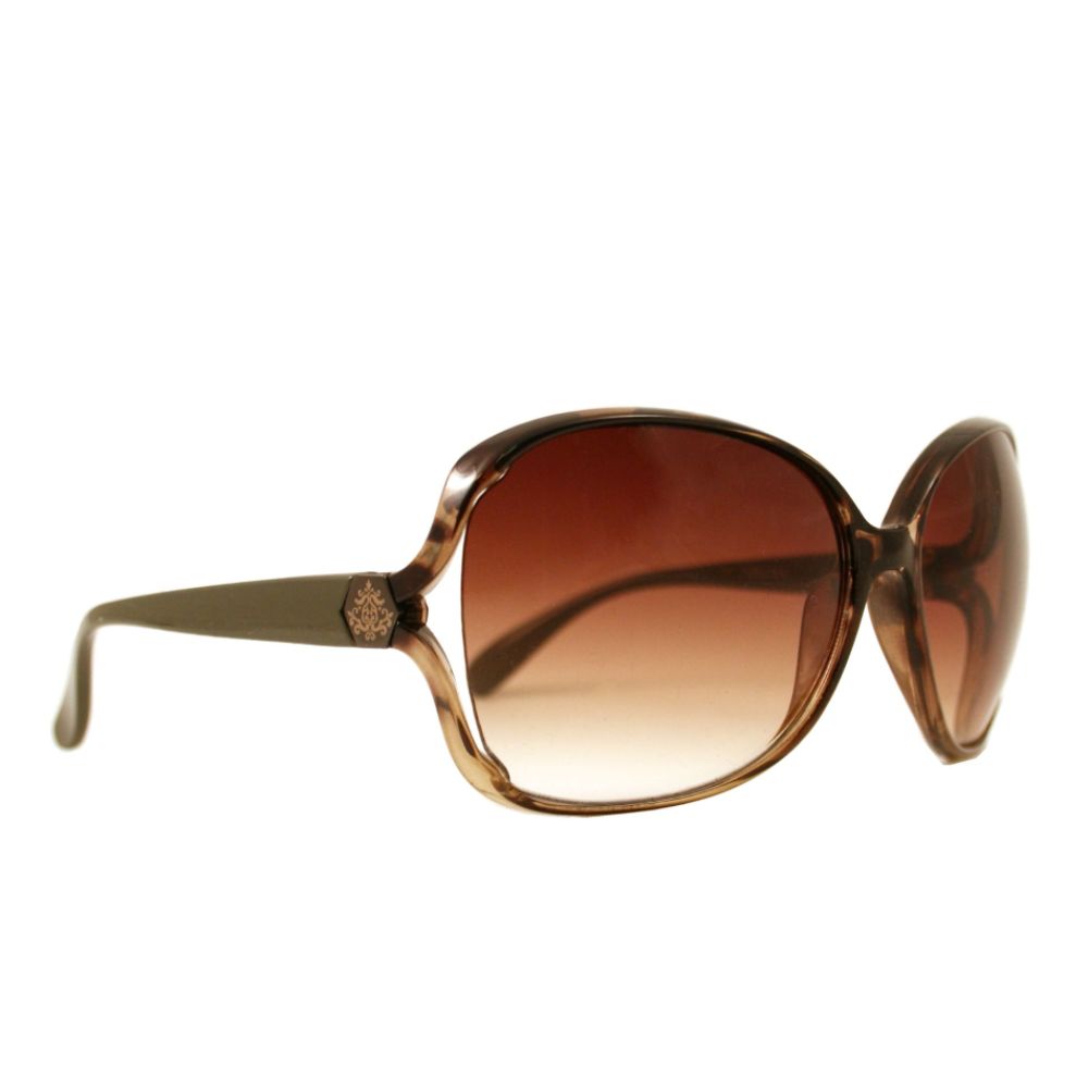 Apostrophe Women's Oversized Sunglasses Cutout Brown