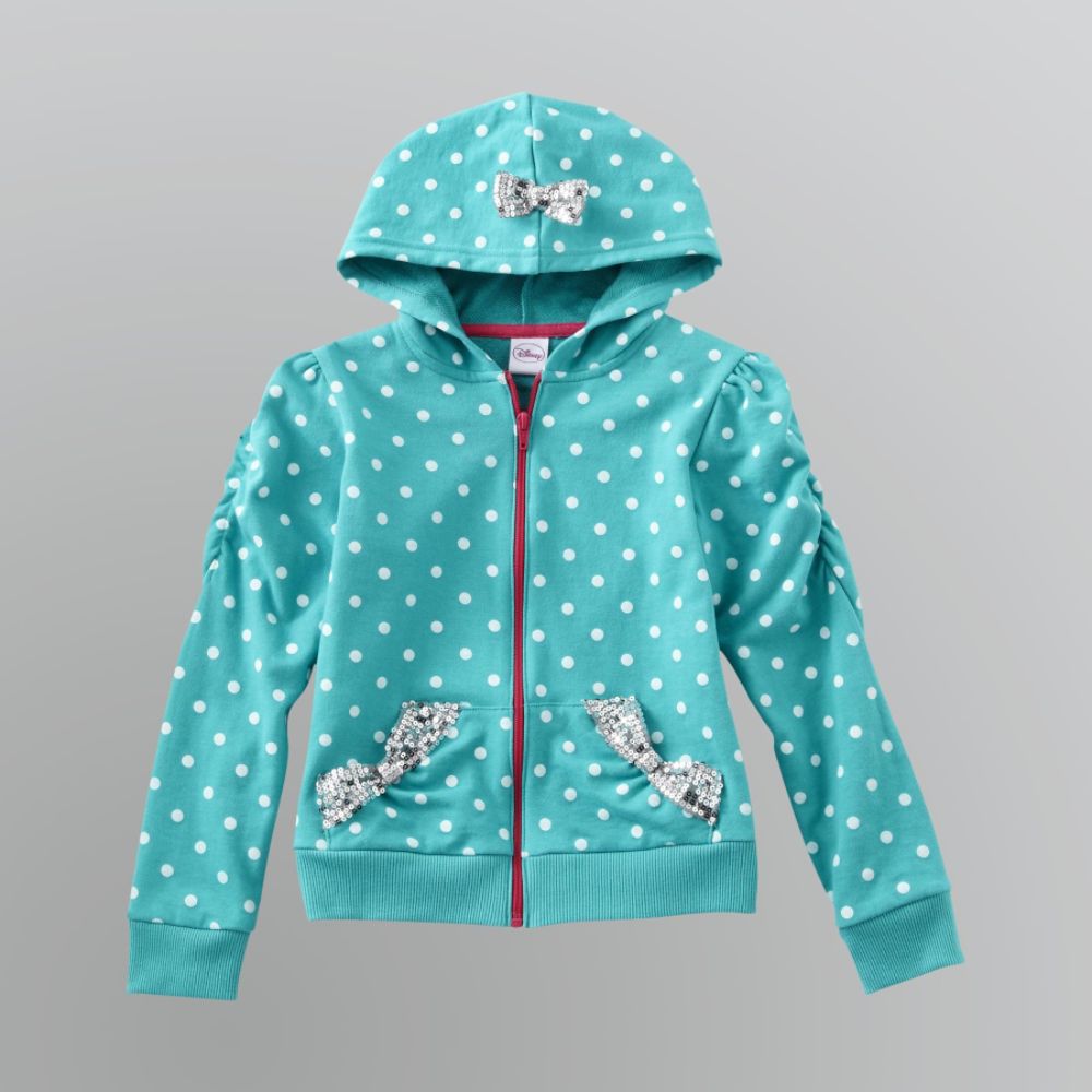 Disney Girl's Polka Dot Sequin Hoodie Jacket at Kmart.com