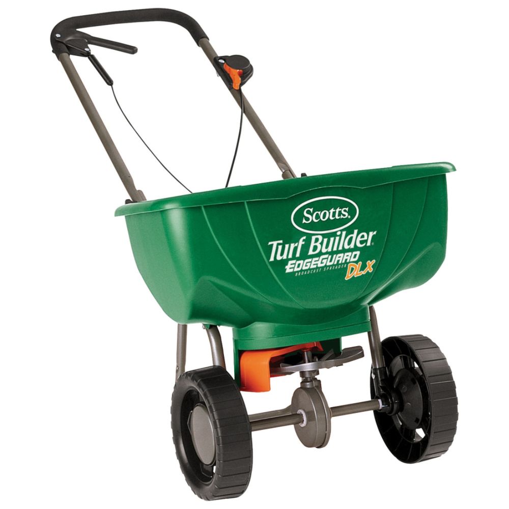 Scotts Turf Builder® EdgeGuard® DLX Broadcast Spreader at Kmart.com