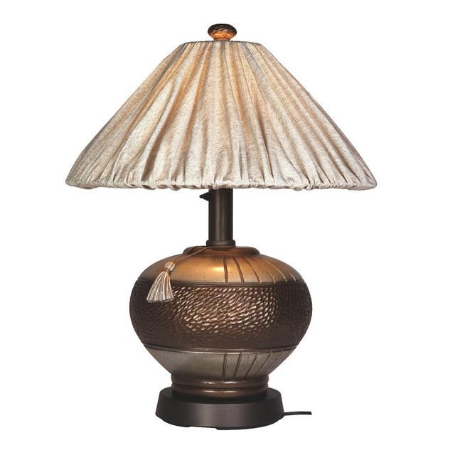 Phoenix Bronze 32 inch Table lamp with silver