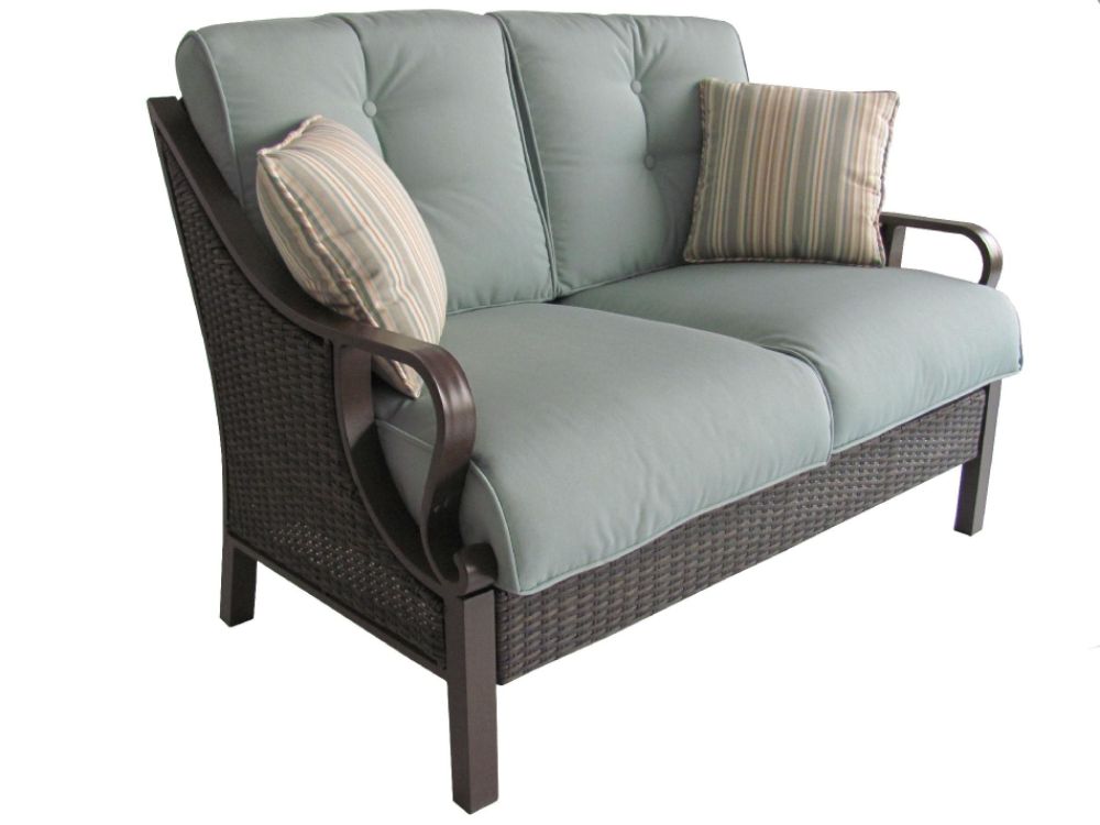 Peyton Customizable Dusty Blue Loveseat
