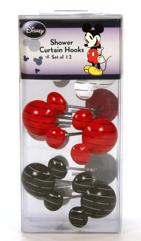 Disney Mickey SHOWER CURTAIN HOOKS MICKEY TUXEDO at Kmart.com