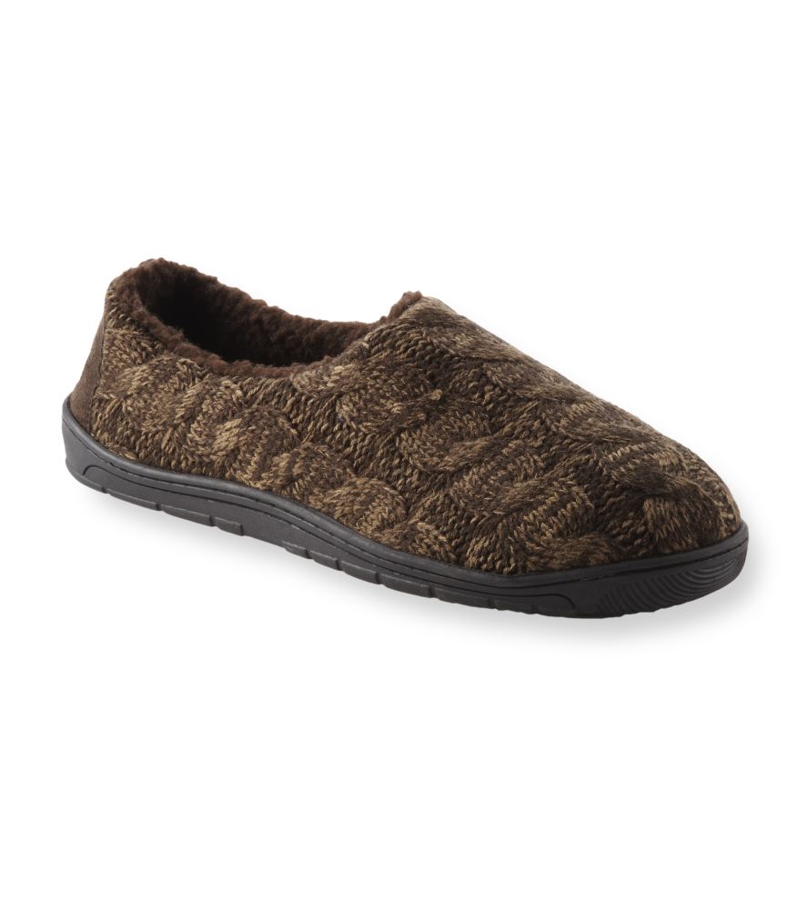 MUK LUKS® Neal Cable Full Foot Slipper - Brown at Kmart.com