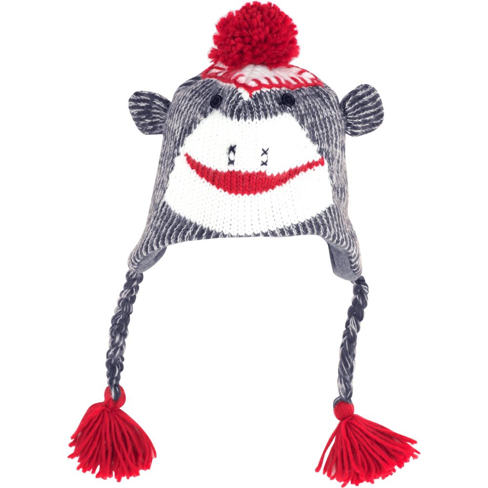 Trademark Adult Size Gray Sock Monkey Knit Hat with Poly-Fleece Lining at Sears.com