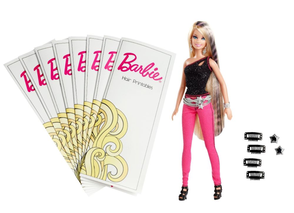 Mattel BARBIE B HAIRTASTIC DESIGNABLE HAIR & DOLL