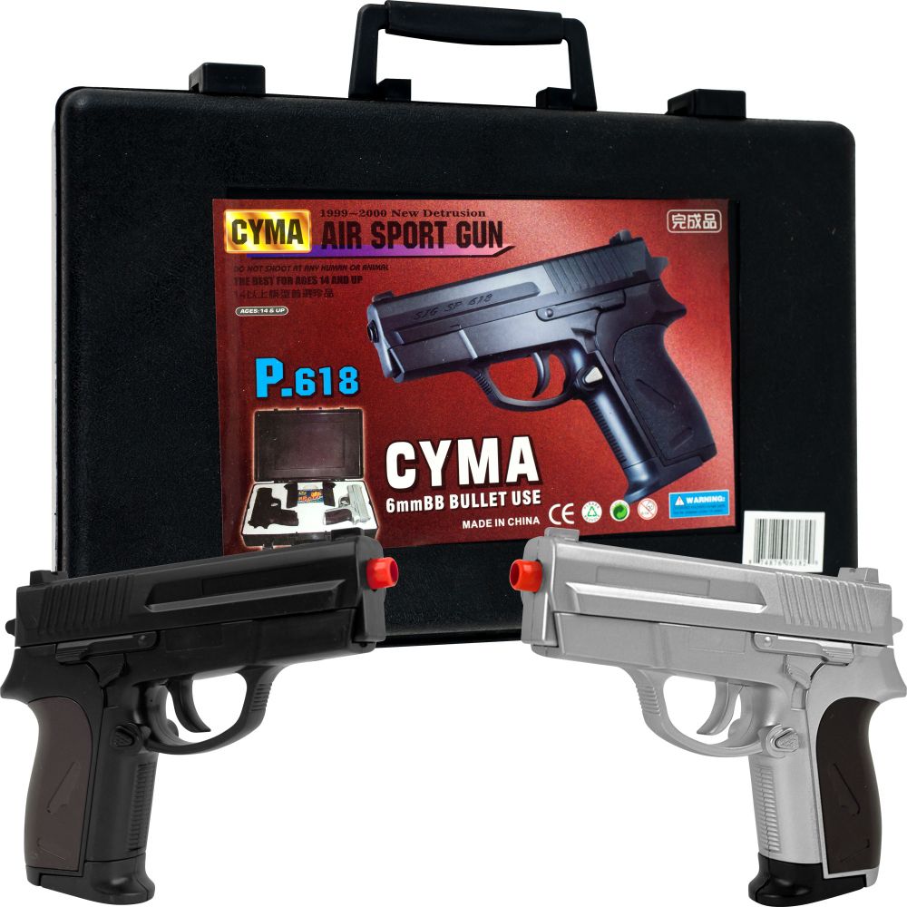 Whetstone CYMA P.618 Airsoft Pistol Dueling Kit with 2 Pist