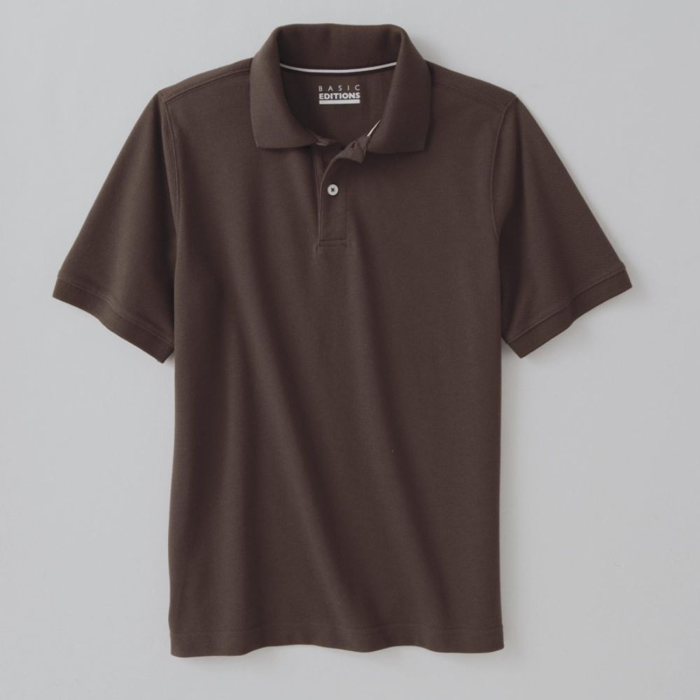 Basic Editions Boy's Solid Polo Shirt at Kmart.com