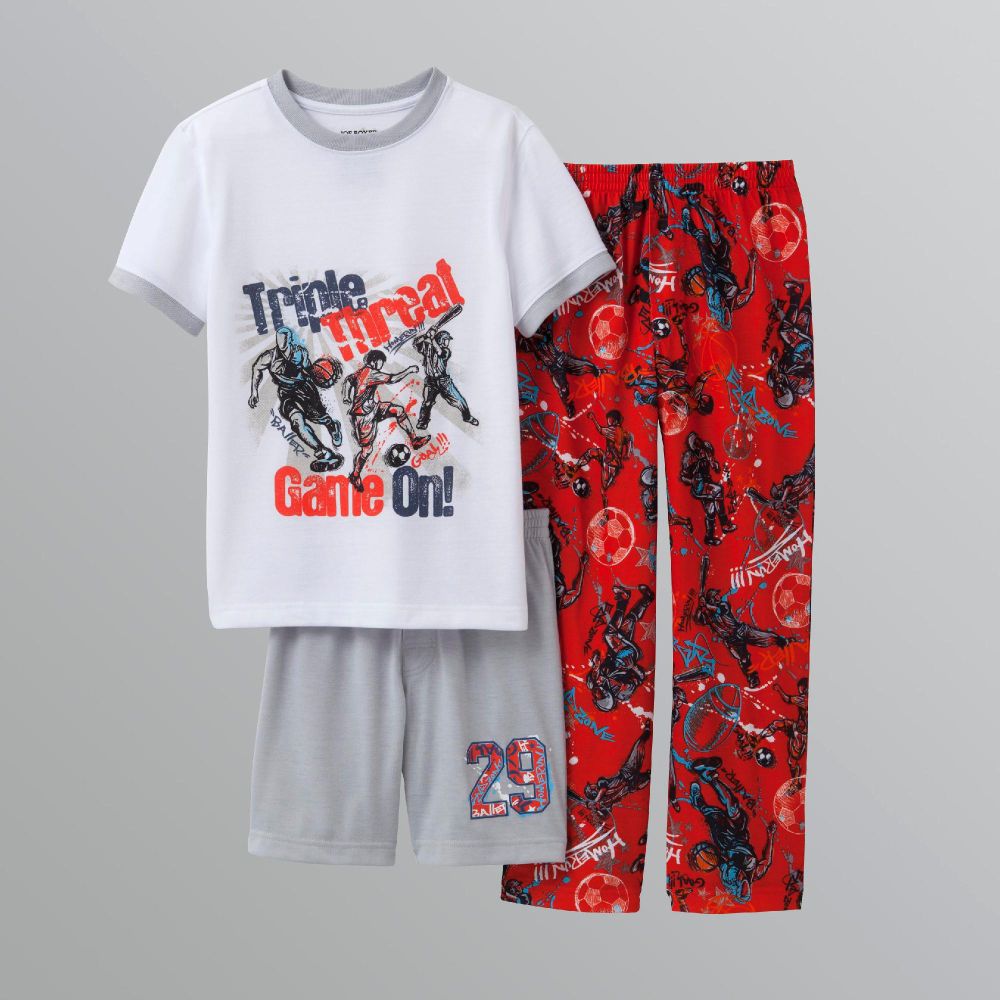 Joe Boxer Boy's Three-Piece Pajama Set - Sports at Kmart.com